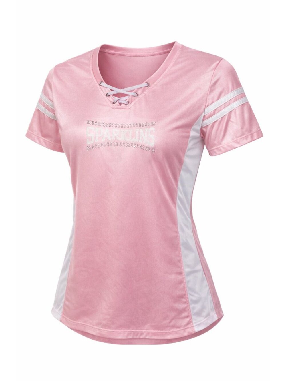 KA For Her Knights Michigan State Univ Spartans Large Pink rhinestone top sporty